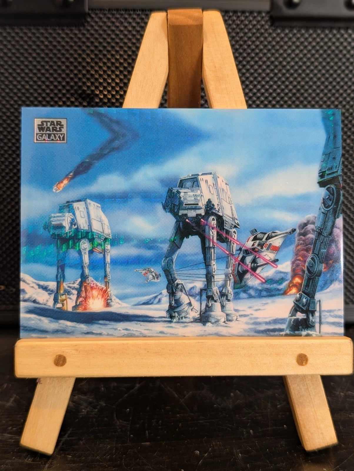 2025 Star Wars Galaxy Chrome #72 Hoth Battle - Prism Refractor #39/75